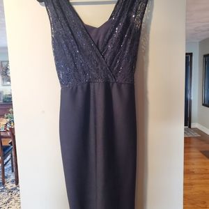 RSVP sequin top pencil skirt dress